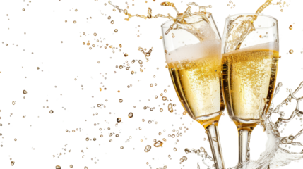 Two glasses of champagne