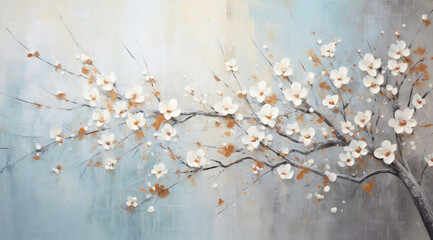 Abstract Floral Impressionism Artwork	

