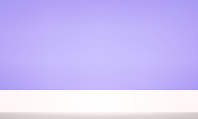 Obraz premium Pastel purple and white background. Space for selling products on the website. Business backdrop. Empty room with spotlight effect. Vector illustration.