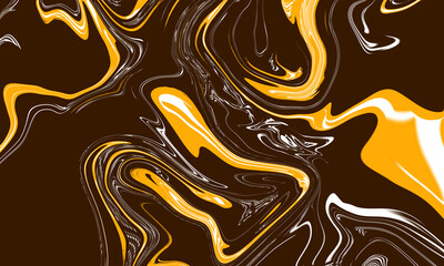 Illustration of a yellow white brown liquid background that can be used as a studio background