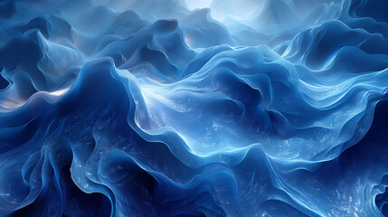 Obraz premium Futuristic Abstract Background - Indigo Tech Patterns & Minimalist Design