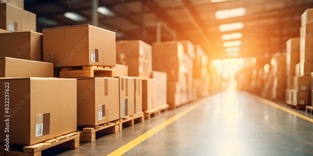 Poster improving supply chain operations for increased efficiency and performance. concept supply chain opt