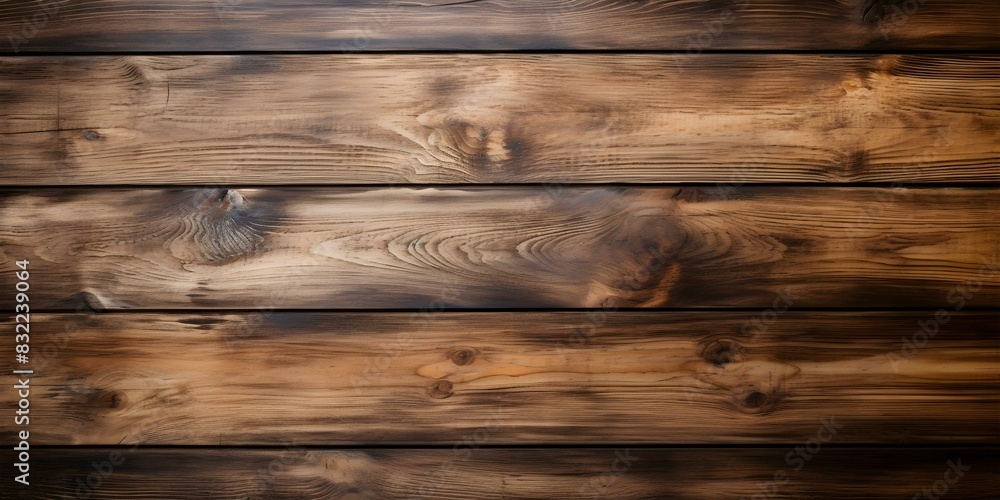 Poster corner view of empty wooden table with clipping path. concept empty table, wooden surface, corner vi