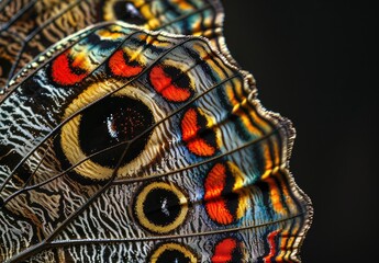 a image of a close up of a butterfly's eye