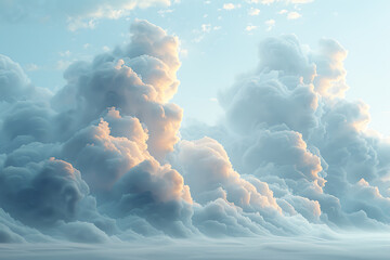 Cloud Computing Business Background - White & Light Blue Palette
