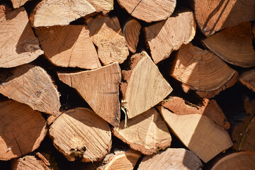 Background stack of wood