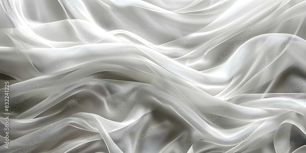 Poster white linen texture background with abstract grayscale pattern: ideal for wallpaper or banner. conce