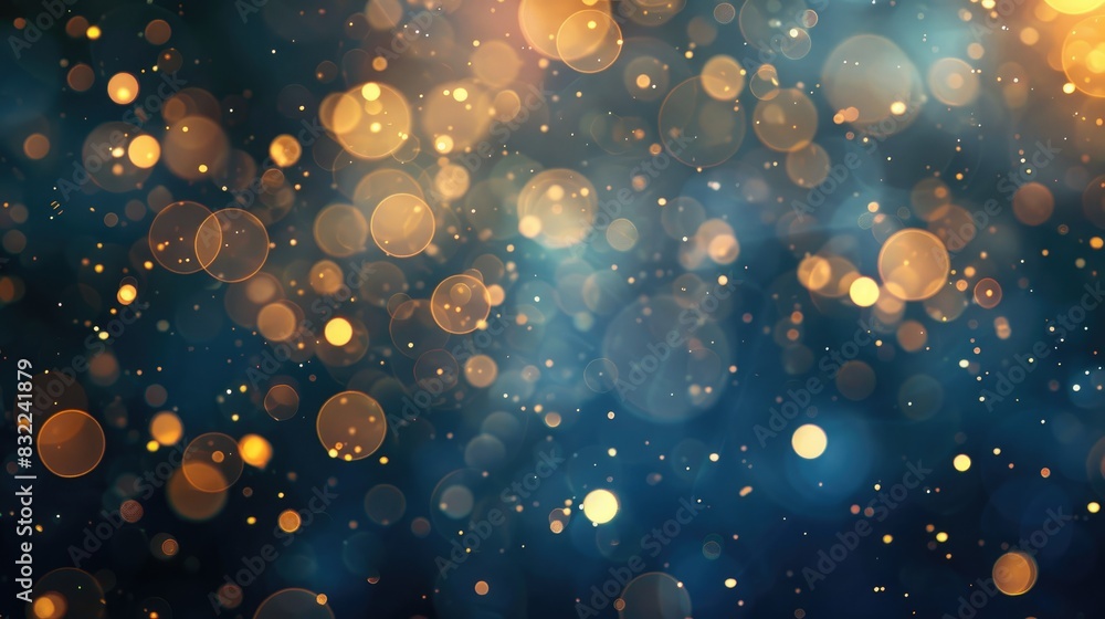 Poster abstract backgrounds created by circles of bokeh light