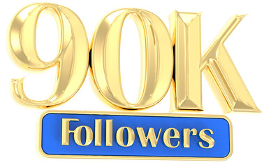 Follow Number Gold 3D