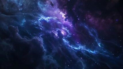 amazing blue and purple nebula