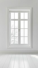 Fototapeta premium white empty room with window