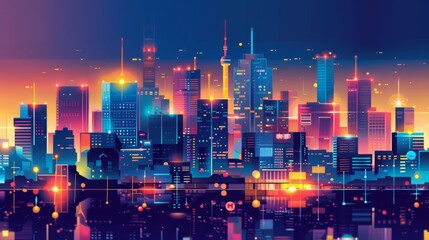 Illustrate the innovation hub of Asia with an image of a bustling tech district in Tokyo, Seoul, or Shenzhen, symbolizing the rapid growth of technology investments in the region --ar 16:9 