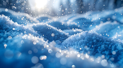 Serene Winter Canvas: Soft Snowflakes & Infinite Design Possibities