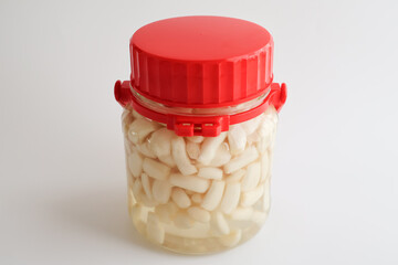 塩漬けにしたらっきょう