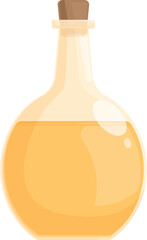 Colorful vector graphic of a sealed potion bottle with a cork stopper, suitable for fantasy themes