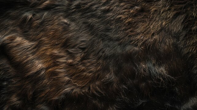 Dark buffalo hide