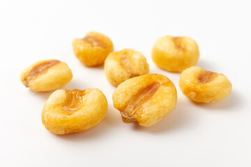 Roasted Inca cones on white background