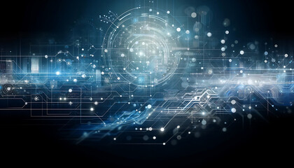 Obraz premium Sleek Digital Background for Tech, Science, and Education