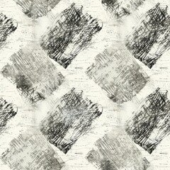 Abstract Monochrome Artistic Brush Strokes Pattern