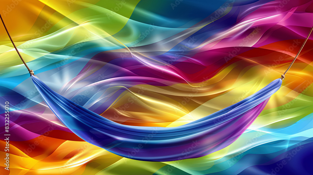 Aufkleber a beautiful and colorful photorealistic image captures the viewer's attention with its intricate det