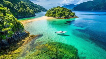 Marlborough Sounds, South Island, New Zealand, is a haven for nature lovers. Its pristine waters and lush green surroundings make it a standout destination in Oceania.