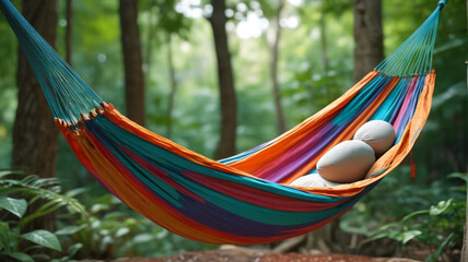 Hammock Zen: Finding Inner Peace in Nature's Embrace, Generative AI