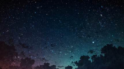 Fototapeta premium Night Sky Background: Celestial Splendor in Enchanting Darkness