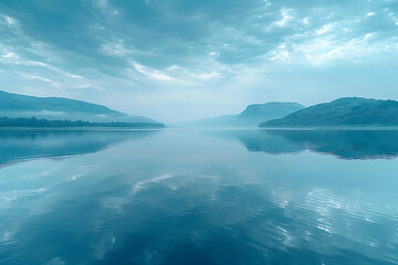 Water Reflections on Canvas Background: Serene Lakes & Rivers