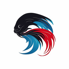 Betta fish - high quality logo ideal vector image