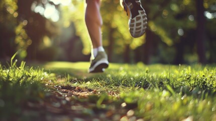 Runnig sport lifestyle background illustration generated by ai.