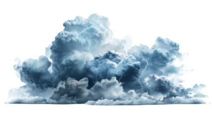 Storm clouds with lightnings