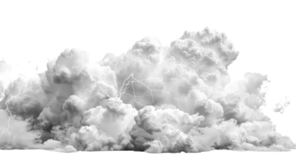 Storm clouds with lightnings