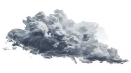 Storm clouds with lightnings