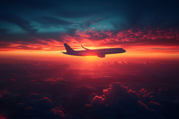 Freedom in Flight: Sunset Sky Journey