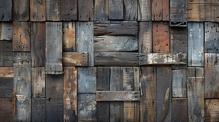 Capture the intricate textures of weathered wooden pallets