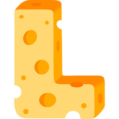 Cheese Alphabet L