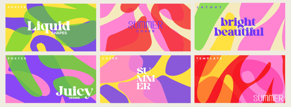 Creative covers or horizontal posters in modern minimal style for corporate identity, branding, social media ads, promo. Modern layout design templates