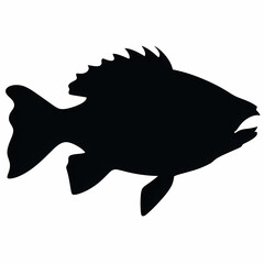 Fish symbol for fishing vector image