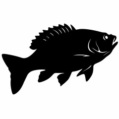 Fototapeta premium Fish symbol for fishing vector image
