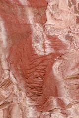 Natural stone texture of red iron oxide rocks