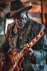 Soulful Guitar Performance on Stage, Celebrate the diversity of Music : La F&ecirc;te de la Musique.