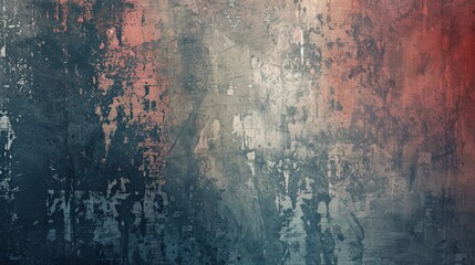 Fototapeta premium A wall with a graffiti-like texture and splatters of paint