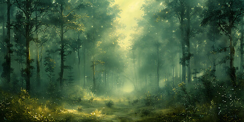 Intimate Forest Wonderland - Serene Enchanted Landscapes
