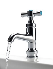 water tap isolated on white background