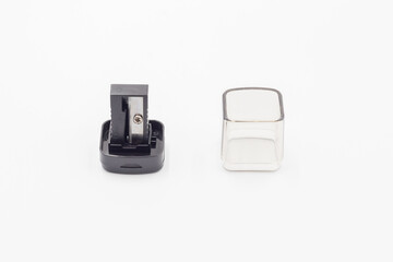 close-up of sharpener, Pencil Sharpener on white Background