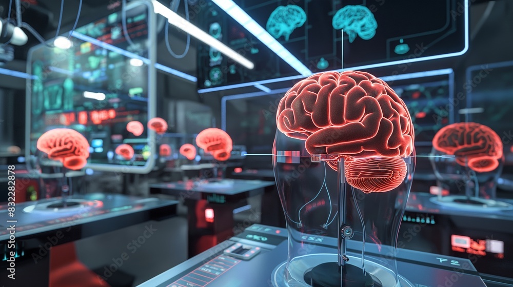 Poster a virtual reality simulation used to train medical professionals in the installation and management 