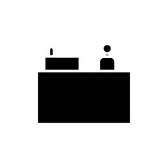cashier glyph icon