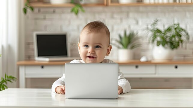 an everyday family bonds over the content displayed on a laptop screen, radiating warmth and happiness in their shared moment.