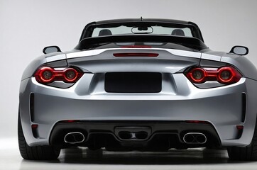 Naklejka premium Rear view of sport car