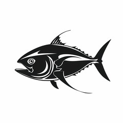 Fototapeta premium Tuna fish logo design template silhouette vector image